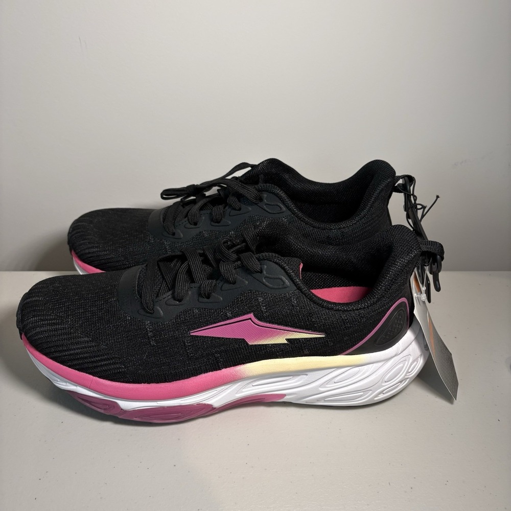 Avia Women's Gel Sneaker Size 10 Black/Pink Walking Running Yoga Gym Shoes